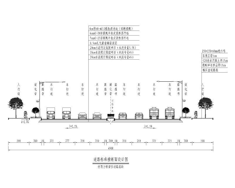 双向八车道城市快速路道路工程施工图纸2019cad - 1