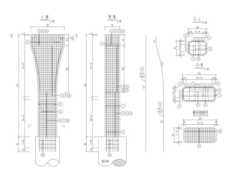 等截面钢箱梁过街人行天桥施工图纸含计算书2020cad - 2