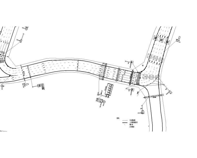 地块片区路网交通设施及标志标线施工图纸2019cad - 1