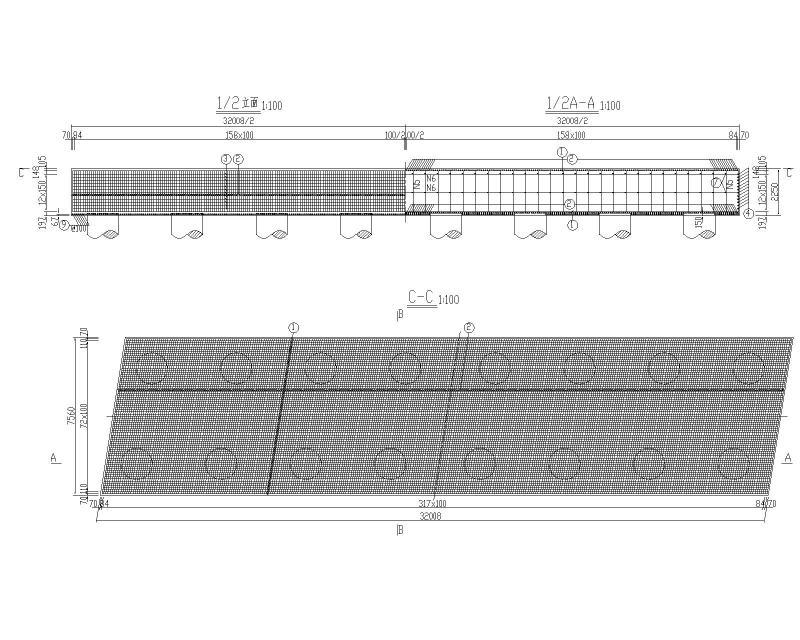 跨城市环线单跨钢箱梁高速桥施工图纸2020cad - 2