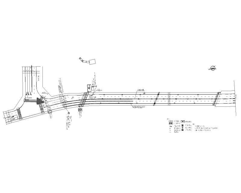 双向六车道桥梁延伸段交通工程施工图纸2020cad - 1