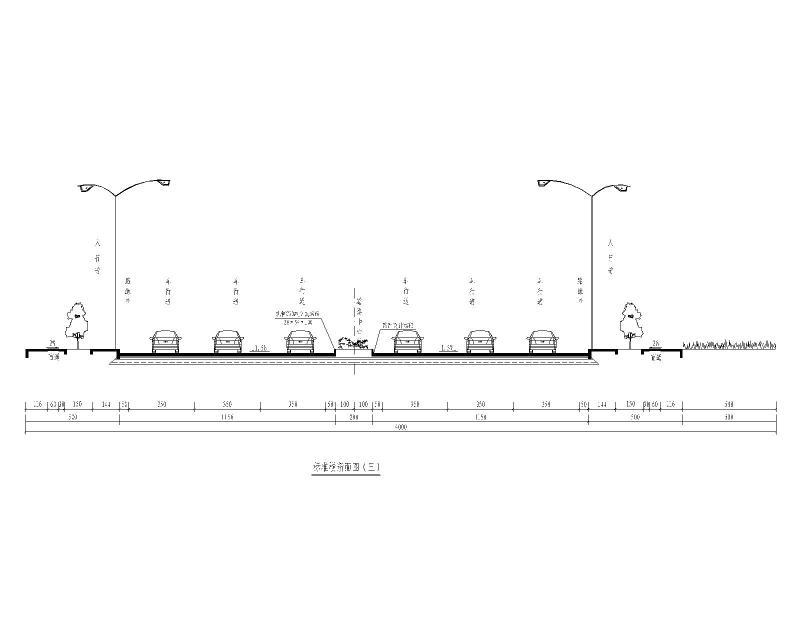 双向六车道桥梁延伸段交通工程施工图纸2020cad - 2