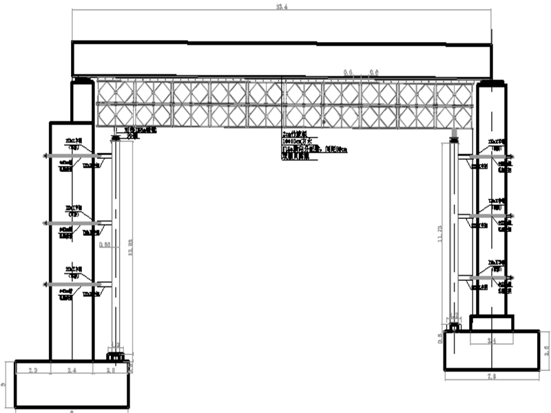 特大桥33.4m现浇梁施工方案56页（双层贝雷 - 2