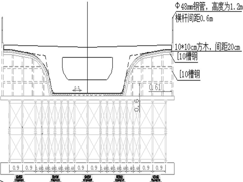 特大桥33.4m现浇梁施工方案56页（双层贝雷 - 3