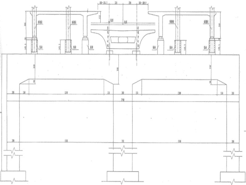 大桥现浇梁施工方案及贝雷盘扣支架验算书cad - 2