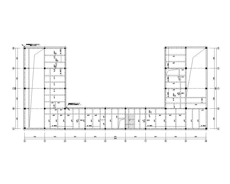 2019多层框架结构测试技术楼结构施工图纸23Pcad - 2