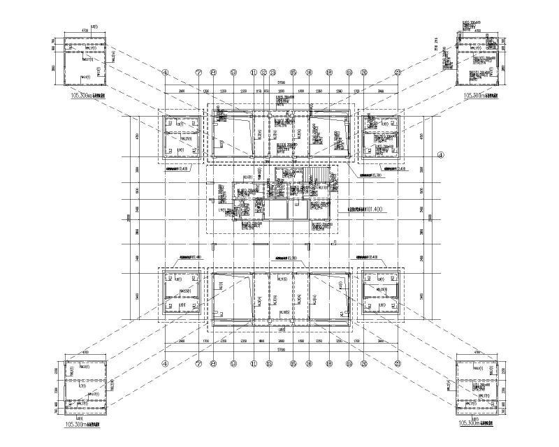 2019框支剪力墙结构棚户区住宅施工图纸78Pcad - 4