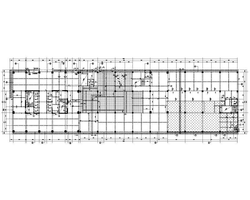 多层框架核心筒办公楼结构施工图纸2022+87Pcad - 1