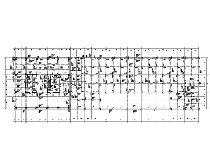 多层框架核心筒办公楼结构施工图纸2022+87Pcad - 4